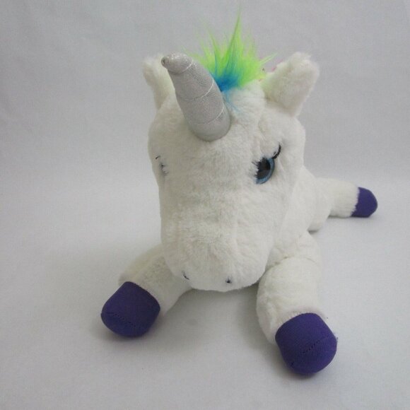 Sound n Light Animatronics 12" White Rainbow Unicorn Plush Magical Chime Sound - Picture 3 of 8